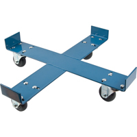 Drum Dolly, Steel, 750 lbs. Capacity, 24" Diameter, Polyolefin Casters Ontario Packaging