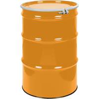Steel Drums, 55 US gal (45 imp. gal.), Unlined, Orange, Open Top, UN1A2/Y1.5/150, 16 Gauge Ontario Packaging