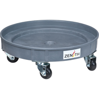 Leak Containment Drum Dolly, 24.25" dia. X 7.625" H, 1.5 US Gal. Spill Cap. Ontario Packaging