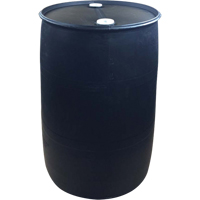 Polyethylene Drums, 55 US gal (45 imp. gal.), Closed Top, Black DC530 | Ontario Packaging