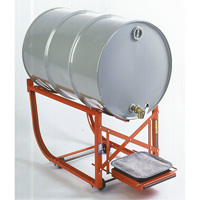 Support de baril avec plateau d'&eacute;gouttage, Capacit&eacute; de 55 gal. US (45 gal. imp.), Charge max. de 600 lb/272 kg Ontario Packaging