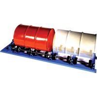 Double Stationary Drum Roller, 55 US gal. (45 Imperial Gal.) Capacity, Fixed Speed, 1 HP Ontario Packaging
