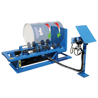 Hydra-Lift Drum Rotator / Roller, 55 US gal. (45 Imperial Gal.) Capacity, Variable Speed, 1 HP Ontario Packaging