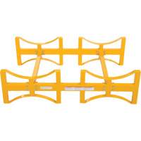 Porte-barils empilable en acier, 2 barils, Capacit&eacute; de 1600 lb, 45-1/2" la x 29-7/8" p x 12-3/4" h Ontario Packaging