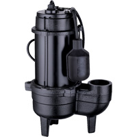Cast Iron Sewage Pump, 120 V, 9.5 A, 6000 GPH, 1/2 HP DC850 | Ontario Packaging