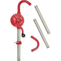 Rotary Type Drum Pump, Cast Iron/Steel, Fits 30-55 Gal., 8 oz./Stroke Ontario Packaging