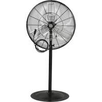 Outdoor Misting and Oscillating Pedestal Fan, Heavy-Duty, 3 Speed, 30" Diameter EA829 | Ontario Packaging