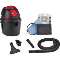 Portable Shop Vacuum, Wet-Dry, 2.5 HP, 2.5 US Gal. (9.5 Litres) Ontario Packaging