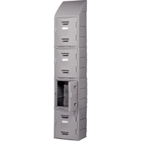 Locker, 15" x 15" x 31", Grey, Assembled FC691 | Ontario Packaging