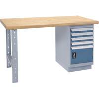 Heavy-Duty Workbench, Door w/ Drawer Combination, 1500 lbs. Cap., 60" W x 36" D, 34" H Ontario Packaging
