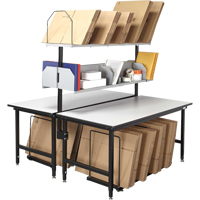 Back-to-Back Modular Packing Stations, 68" W x 33" D x 60" H, Laminate FI712 | Ontario Packaging