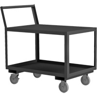 Low Deck Service Truck, 2 Tiers, 18-1/4" W x 33" D x 37-1/2" H, 1200 lbs. Cap. Ontario Packaging