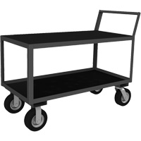 Low Profile Instrument Cart, 2 Tiers, 24-1/4" W x 39" D x 40-15/16" H, 1200 lbs. Cap. Ontario Packaging