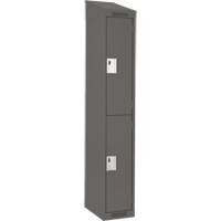 Casiers Clean Line, 2 niveaux, 12" x 18" x 78", Acier, Charbon, Rivet (assembl&eacute;) Ontario Packaging