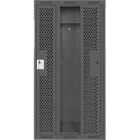 Casiers Clean Line, Bloc de 3, 36" x 12" x 72", Acier, Charbon, Rivet (assembl&eacute;), Perfor&eacute; Ontario Packaging