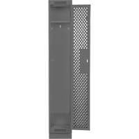 Clean Line Lockers, 12" x 12" x 76", Steel, Charcoal, Rivet (Assembled), Perforated Ontario Packaging