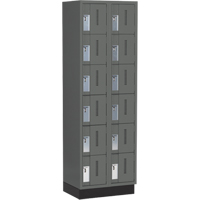 Casiers robustes Concorde, 6 niveaux, Bloc de 2, 24" x 18" x 76", Acier, Charbon, Soud&eacute; (assembl&eacute;) Ontario Packaging