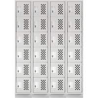 Assembled Clean Line™ Perforated Economy Lockers FL354 | Ontario Packaging