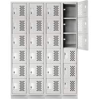 Assembled Clean Line™ Perforated Economy Lockers FL354 | Ontario Packaging