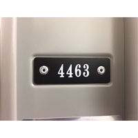 Locker Plate Numbers FL641 | Ontario Packaging