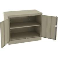 Standard Desk-High Cabinet, Steel, 30" H x 36" W x 18" D, Beige FL776 | Ontario Packaging