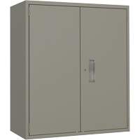 Armoire de rangement Lo-Boy, Acier, 2 Tablettes, 40" h x 36" la x 18" P, Gris Ontario Packaging