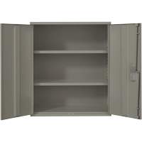 Armoire de rangement Lo-Boy, Acier, 2 Tablettes, 40" h x 36" la x 18" P, Gris Ontario Packaging