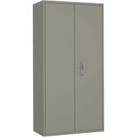 Wardrobe Storage Cabinet, Steel, 36" W x 18" D x 72" H, Grey FL791 | Ontario Packaging