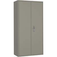 Armoire de rangements combin&eacute;s, Acier, 6 Tablettes, 72" h x 36" la x 18" P, Gris Ontario Packaging