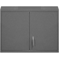 Armoire murale, 27" h x 29-7/8" la x 13-11/16" p, 2 tablettes, Acier, Gris Ontario Packaging