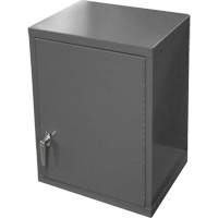 Armoire murale, 27" h x 13-11/16" la x 18" p, 2 tablettes, Acier, Gris Ontario Packaging