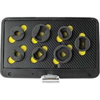 Threaded Leaf Spring Shackle Pin Remover & Installation Master Set, 7 Pieces, 1/2" Drive Size Ontario Packaging