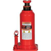 Cric hydraulique bouteille professionnel avec orifice pour manom&egrave;tre, 22 tonne(s), 20-49/250" Hauteur &eacute;lev&eacute;e Ontario Packaging
