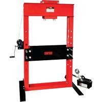 Presse pour atelier op&eacute;r&eacute;e par une pompe/hydraulique &agrave; air, Capacit&eacute; 50 tonnes Ontario Packaging