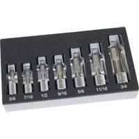 SAE Flare Nut Socket Set with Foam Tray, 7 Pieces, 3/8" Drive Size Ontario Packaging