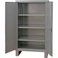 Armoire tr&egrave;s robuste, Acier, 3 Tablettes, 66" h x 48" la x 24" P, Gris Ontario Packaging