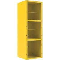 Armoire pour le contr&ocirc;le des d&eacute;versements, 1 Tablettes, 72" h x 24" la x 24" p, Acier, Jaune Ontario Packaging