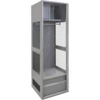 Gear Locker, Steel, 24" W x 24" D x 72" H, Grey Ontario Packaging