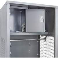 Gear Locker, Steel, 24" W x 24" D x 72" H, Grey FN468 | Ontario Packaging