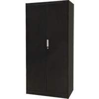 Armoire de rangement combin&eacute;e, 36" la x 18" p x 72" h, Noir Ontario Packaging