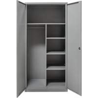 Armoire de rangement combin&eacute;e, 36" la x 18" p x 72" h, Gris Ontario Packaging