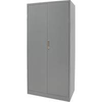 Armoires de rangement Hi-Boy, Acier, 4 Tablettes, 72" h x 36" la x 18" P, Gris Ontario Packaging