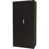 Armoire de rangement Hi-Boy, Acier, 4 Tablettes, 72" h x 36" la x 18" P, Noir Ontario Packaging