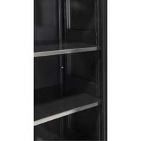 Armoire de rangement Hi-Boy, Acier, 4 Tablettes, 72" h x 36" la x 18" P, Noir Ontario Packaging