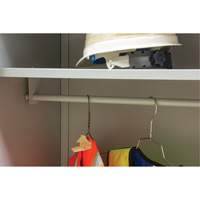 Armoire garde-robe, Acier, 36" la x 18" p x 72" h, Gris Ontario Packaging