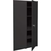 Armoire d'entreposage, Acier, 4 Tablettes, 78" h x 36" la x 24" P, Noir Ontario Packaging