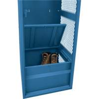 Gear Locker, Steel, 24" W x 18" D x 72" H, Dark Blue Ontario Packaging