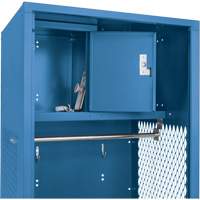 Gear Locker, Steel, 24" W x 18" D x 72" H, Dark Blue Ontario Packaging