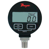 Pressure Gauge, 2-31/50" , 200 psi, Bottom Mount, Digital IA428 | Ontario Packaging