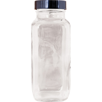 Bottle, Square, 8 fl. Oz., Glass Ontario Packaging